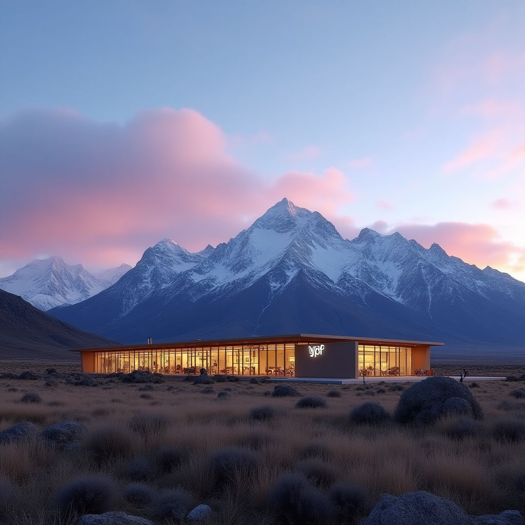 Estación YPF en la Patagonia